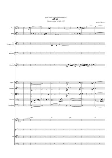 MEDLEY NOVA ESSÊNCIA melhores do ano 2018 (arr. Maestro Diogo Marques)