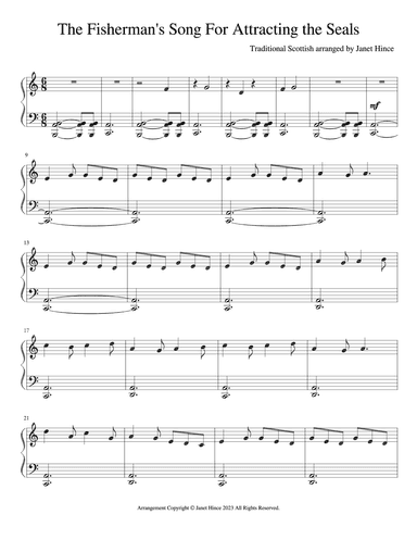 The Fisherman's Song For Attracting the Seals (arr. Janet Hince)
