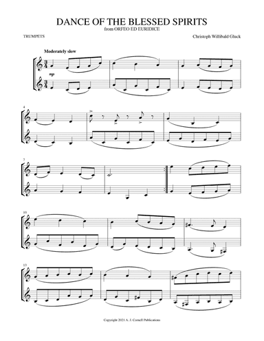 Dance of the Blessed Spirits (from Orfeo ed Euridice) (arr. Mark Phillips)