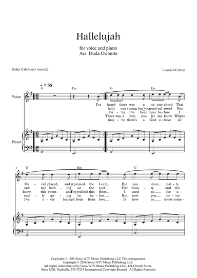 Hallelujah (arr. Duda Oriontte)