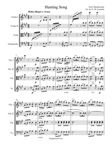 Hunting Song (arr. Nick Lacanski)