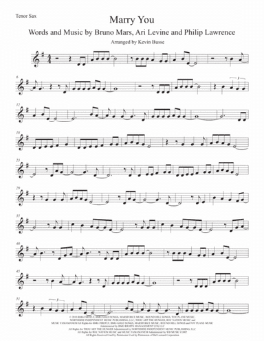 Marry You (arr. Kevin Busse)