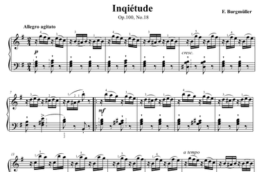 Burgmuller Inquietude Op.100 No.18 (arr. Ben Choupak)