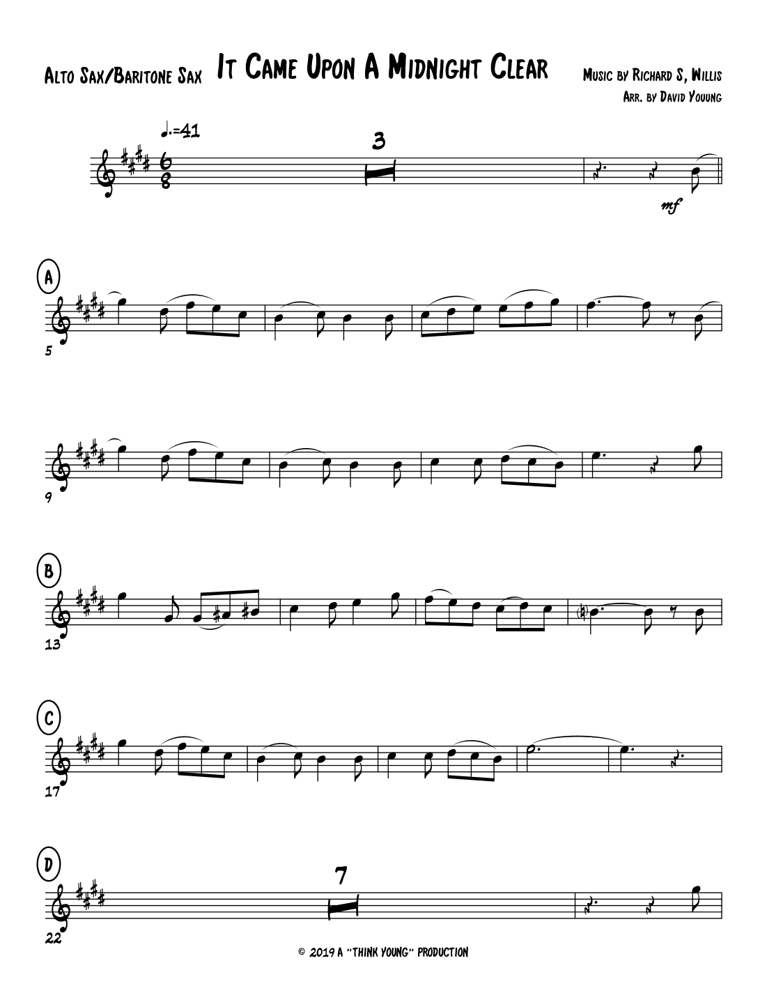 It Came Upon A Midnight Clear (arr. David W. Young)