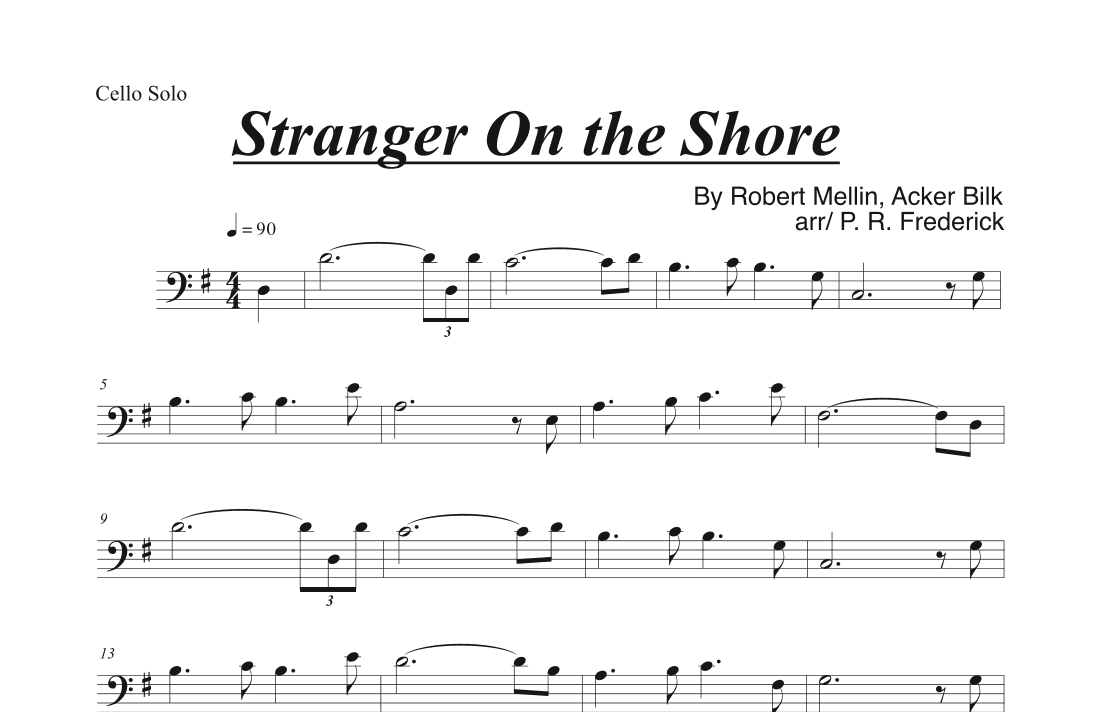 Stranger On The Shore (arr. P. R. Frederick)