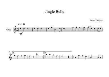 Jingle Bells, James Pierpont (Oboe) (arr. Digital Book Music)