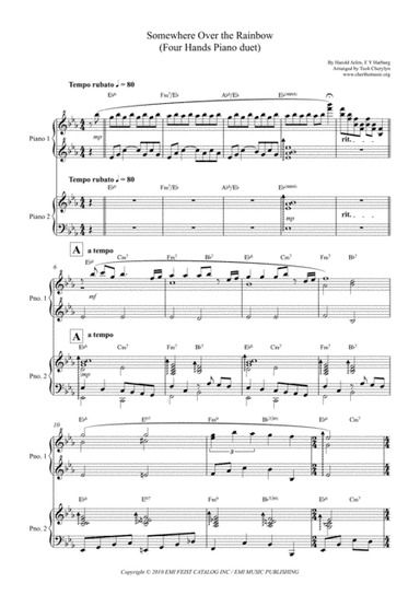 Over The Rainbow (from The Wizard Of Oz) (arr. Teoh Cherylyn)