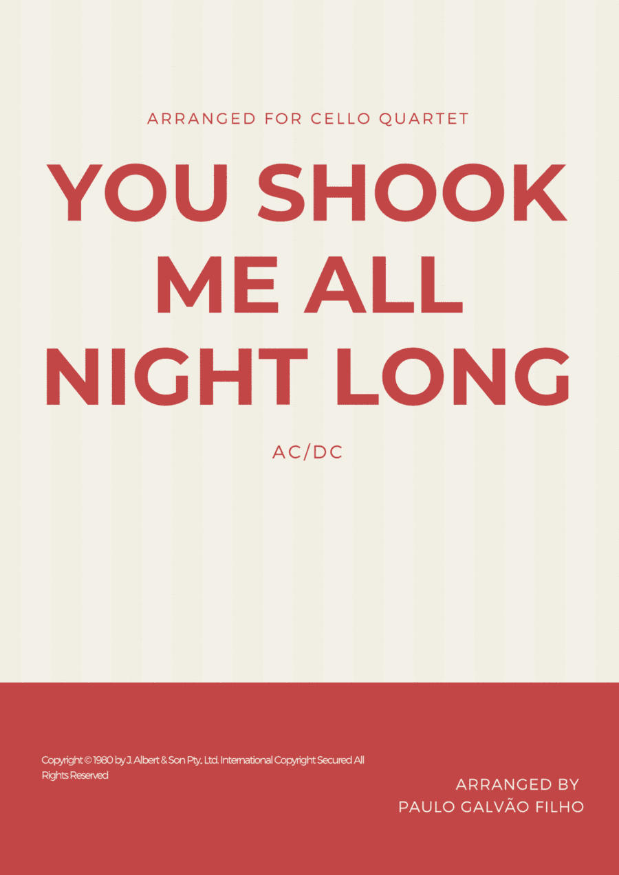 You Shook Me All Night Long (arr. Paulo Galvão Filho)