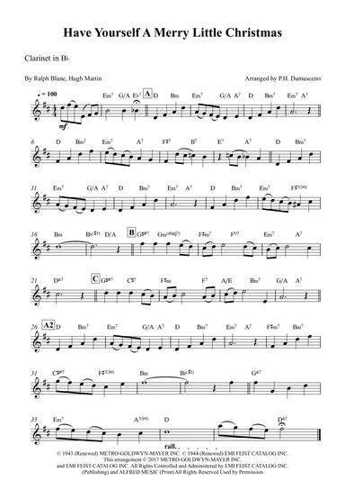 Have Yourself A Merry Little Christmas (arr. P.H. Damasceno)