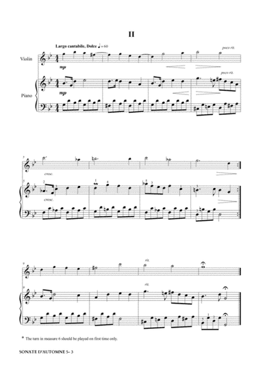 Sonate d'Automne, 2eme Mouvement