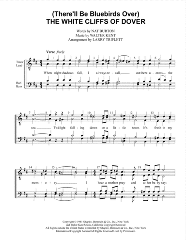 (there'll Be Bluebirds Over) The White Cliffs Of Dover (arr. Larry Triplett)