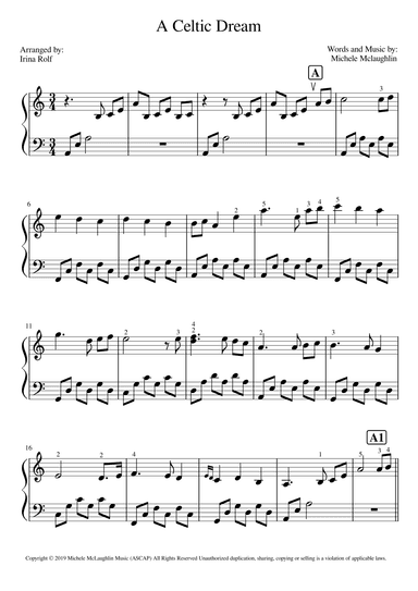 A Celtic Dream (arr. Irina Rolf)
