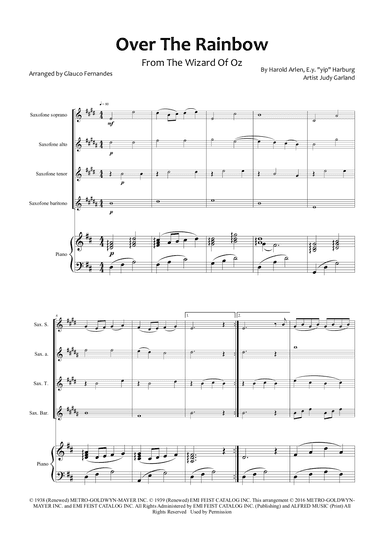 Over The Rainbow (arr. Glauco Fernandes)