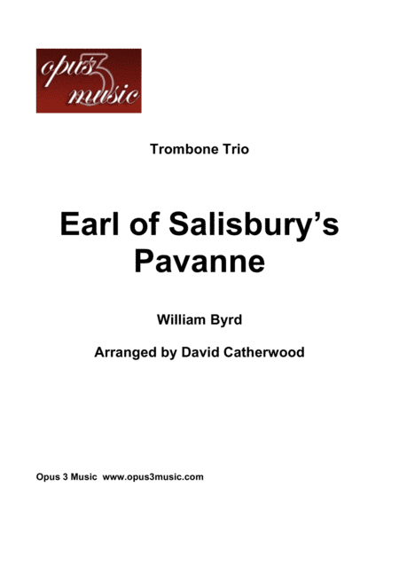 Trombone Trio - Earl of Salisbury's Pavanne by William Byrd arranged by David Catherwood (arr. David Catherwood)