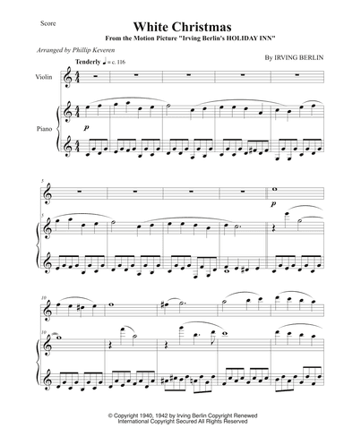 White Christmas (arr. Phillip Keveren)