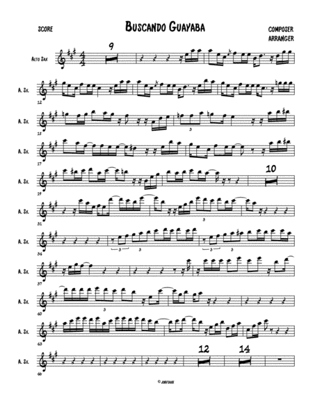 Buscando Guayaba (arr. Jonysax)