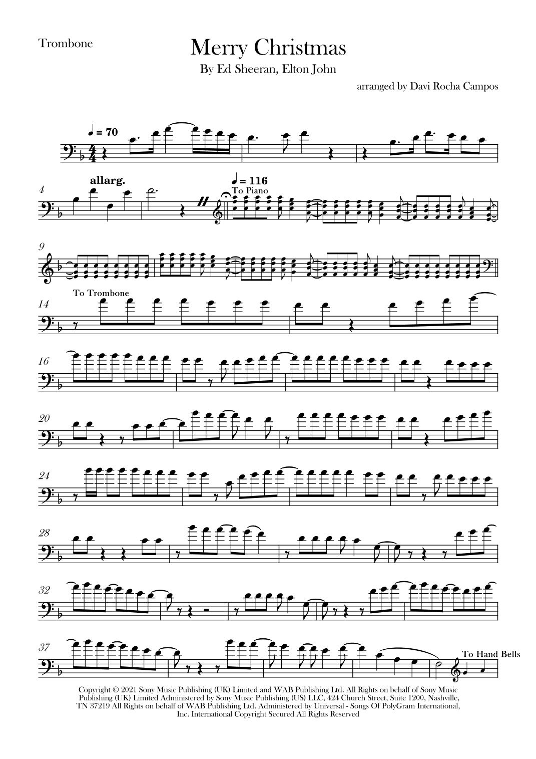 Merry Christmas (arr. Davi Rocha Campos)