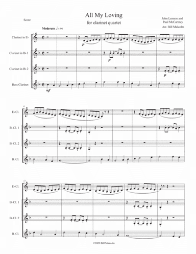 All My Loving (arr. Bill Malcolm)