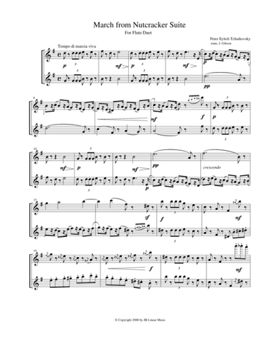 3 Pieces from The Nutcracker for Flute Duet (arr. John Gibson)