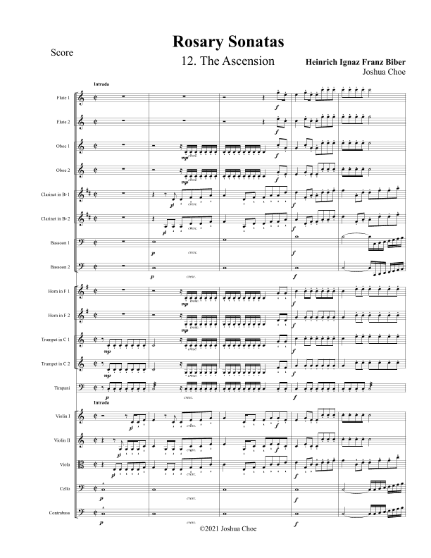 Rosary Sonatas: The Ascension (arr. Joshua Choe)