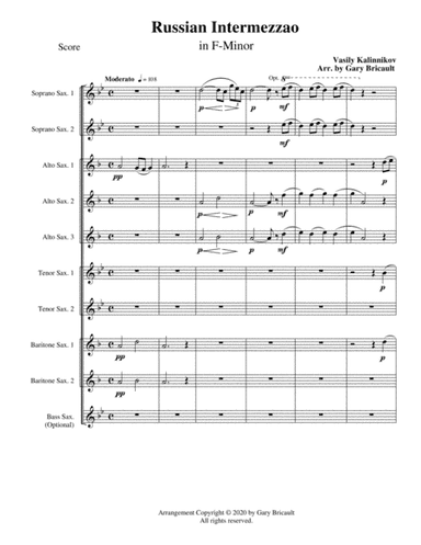 Russian Intermezzo in F-Minor (arr. Gary Bricault)