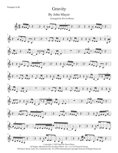 Gravity (arr. Kevin Busse)