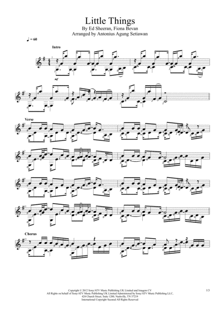 Little Things (arr. Antonius Agung Setiawan)
