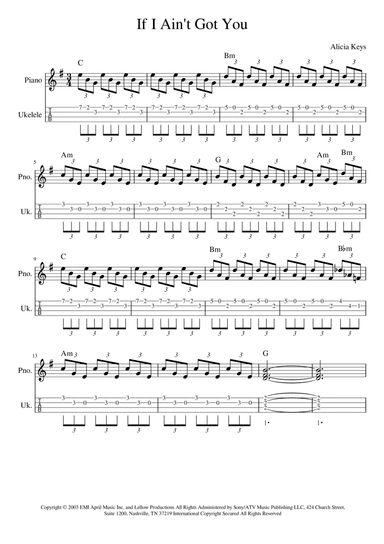 If I Ain't Got You (arr. Manuela Cabral)