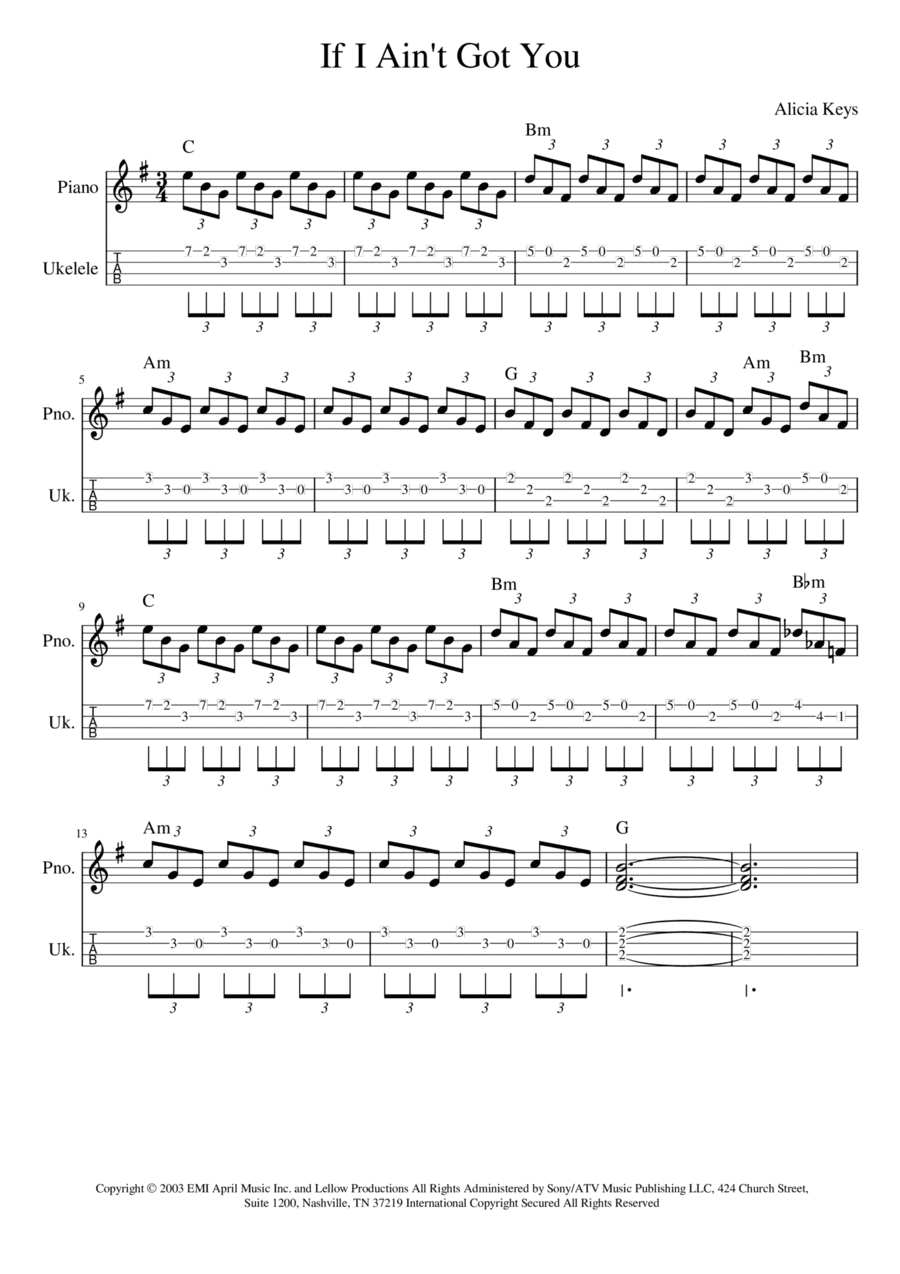 If I Ain't Got You (arr. Manuela Cabral)