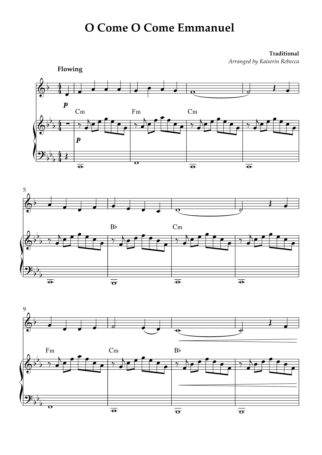 O Come O Come Emmanuel (arr. Kaiserin Rebecca)