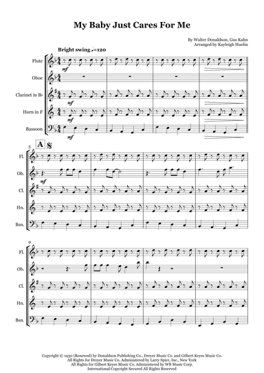 My Baby Just Cares For Me (arr. Kayleigh Huelin)