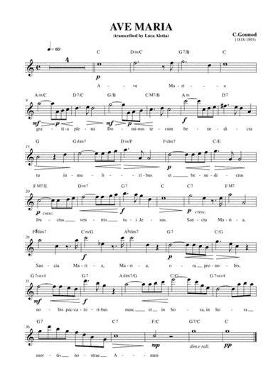 Ave Maria (arr. Luca Aletta)