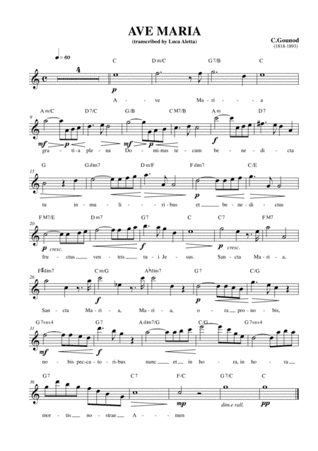 Ave Maria (arr. Luca Aletta)