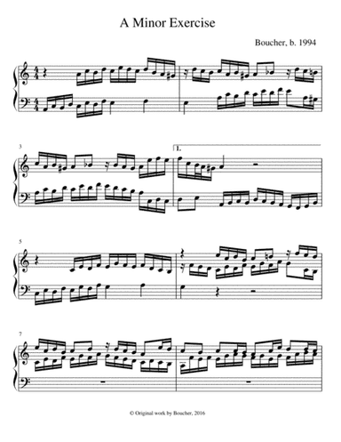 A Minor Exercise