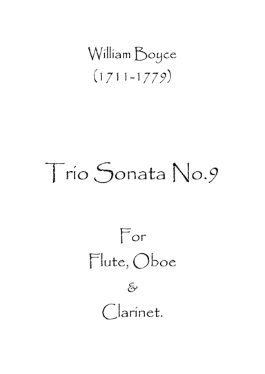 Trio Sonata No.9 (arr. Spence Bundy)