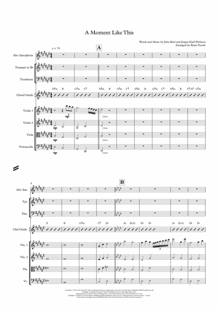 A Moment Like This (arr. Brian Pesoth)