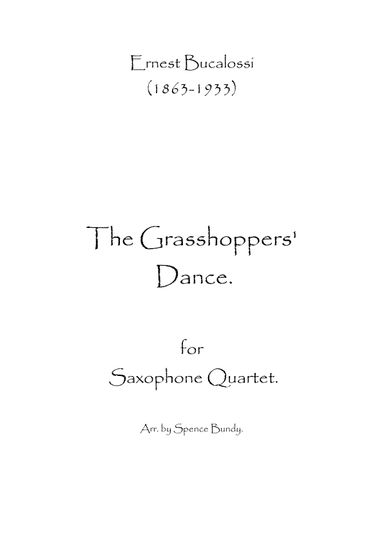 The Grasshoppers' Dance (arr. Spence Bundy)