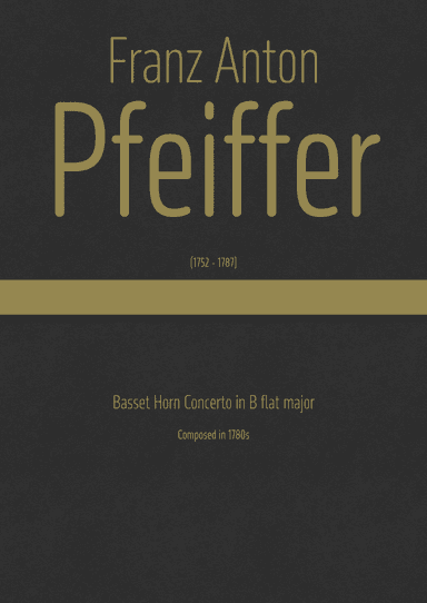 Pfeiffer - Basset Horn Concerto in B flat major (arr. J.G. Cucó Barber)