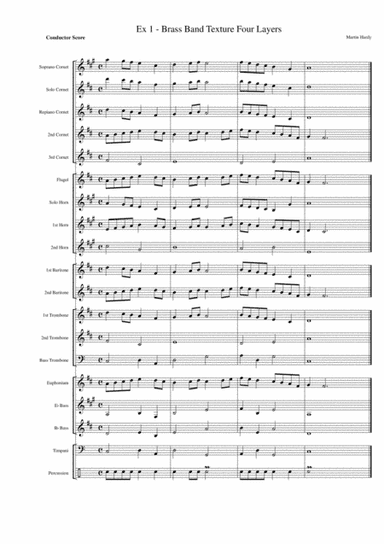 Brass Band Related Texture and Structure Warm Ups and Exercises for Teaching Music from the Podium b
