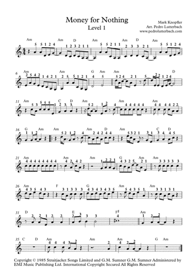 Money For Nothing (arr. Pedro Lutterbach)