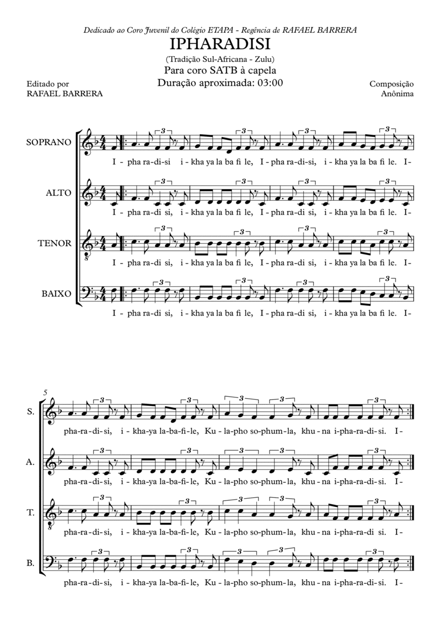 IPHARADISI (arr. StudioRGB)