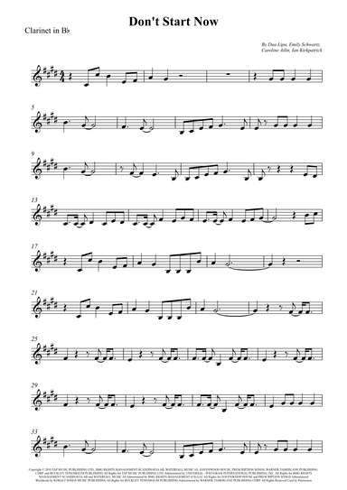 Don't Start Now (arr. Wesley S. SIlva)