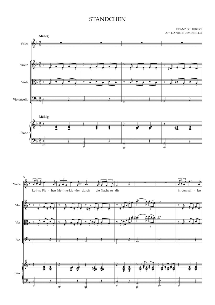 Standchen (arr. Daniele Ciminiello)
