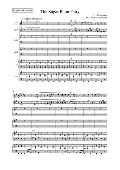 Sugar Plum Fairy - Keyboard Ensemble (arr. Christian Bennedsen)