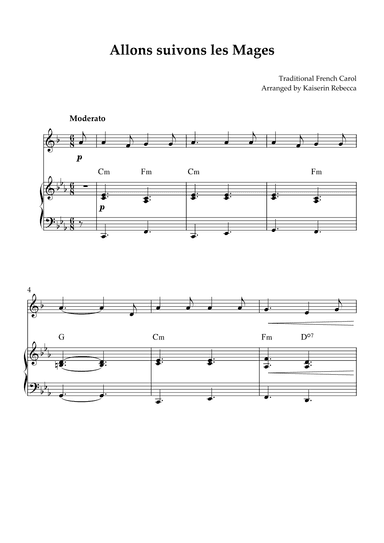Allons suivons les Mages (arr. Kaiserin Rebecca)
