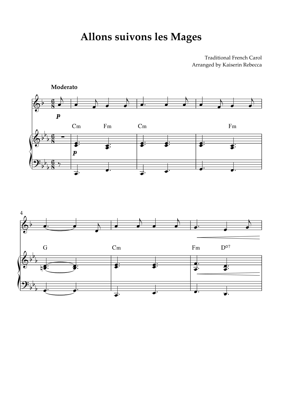 Allons suivons les Mages (arr. Kaiserin Rebecca)