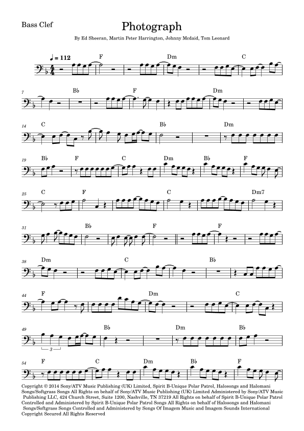 Photograph (arr. Fabio Eduardo de Oliveira)