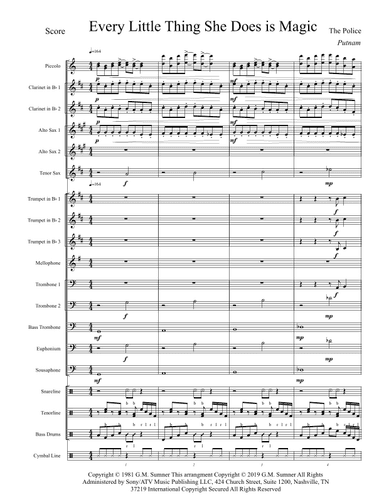 Every Little Thing She Does Is Magic (arr. KD Putnam)