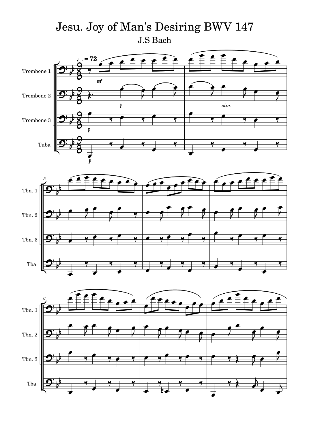 Jesu. Joy of Man's Desiring BWV 147 (arr. shof405)