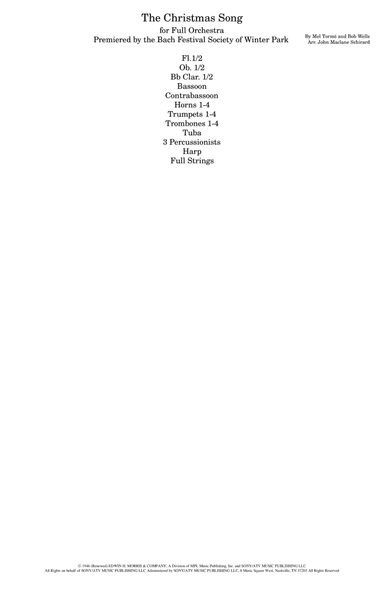 The Christmas Song (chestnuts Roasting On An Open Fire) (arr. John Maclane Schirard)